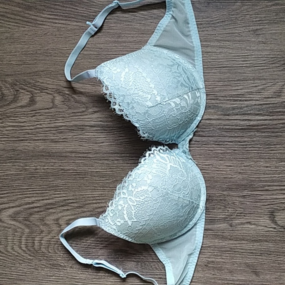 La Senza Blue Lace Lightly Lined Bra
